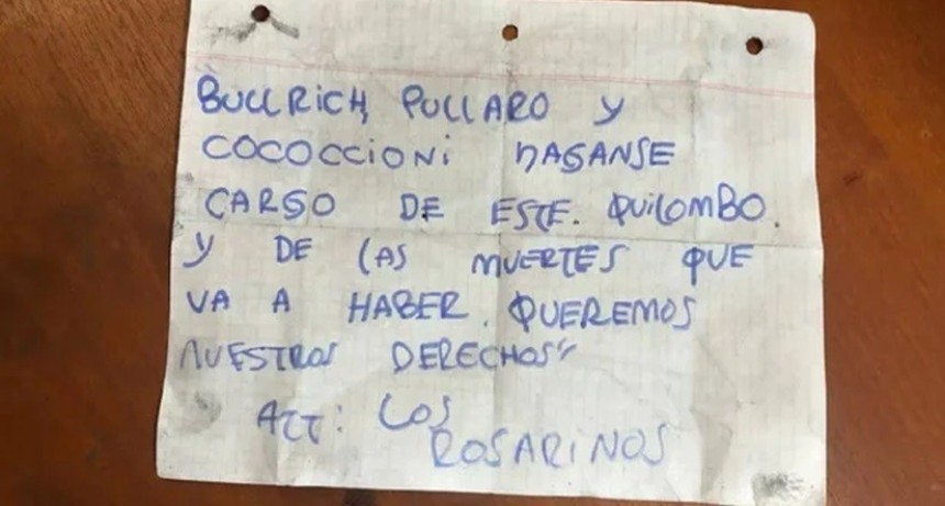 Envían mensajes intimidatorios a Pullaro y Bullrich en Rosario