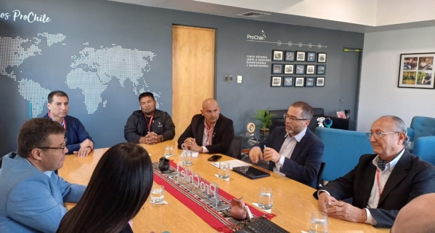 El ministro Ernesto Pérez busca alternativas productivas para La Rioja en Chile