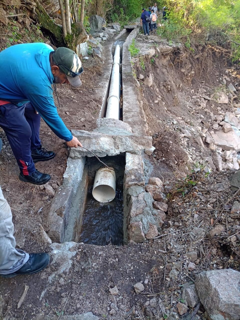  Avanza el trabajo de Aguas Riojanas en Chamical luego del temporal