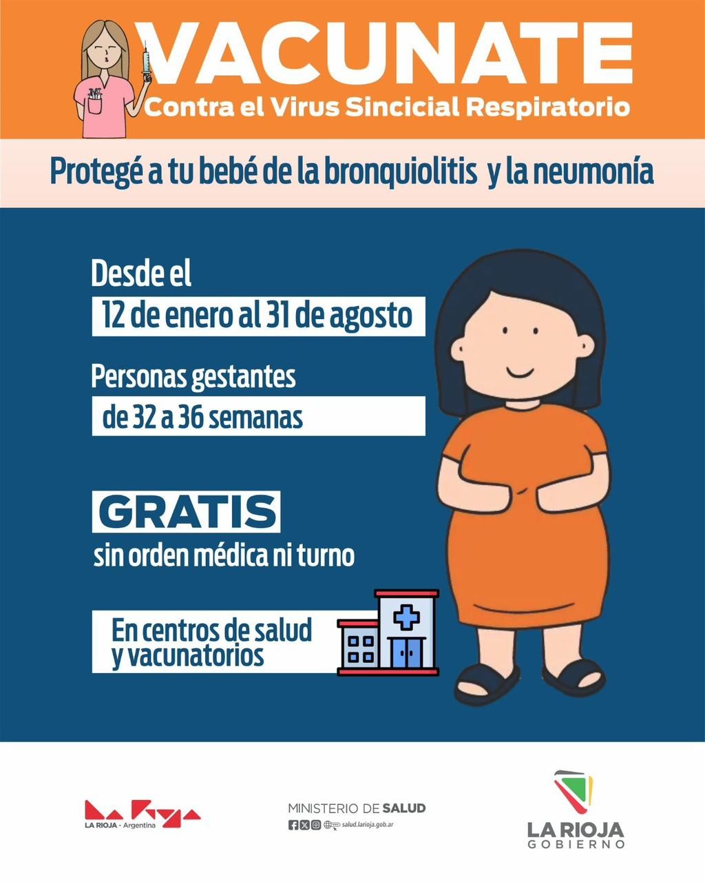 La Rioja puso en marcha una campaña de vacunación contra el Virus Sincicial Respiratorio