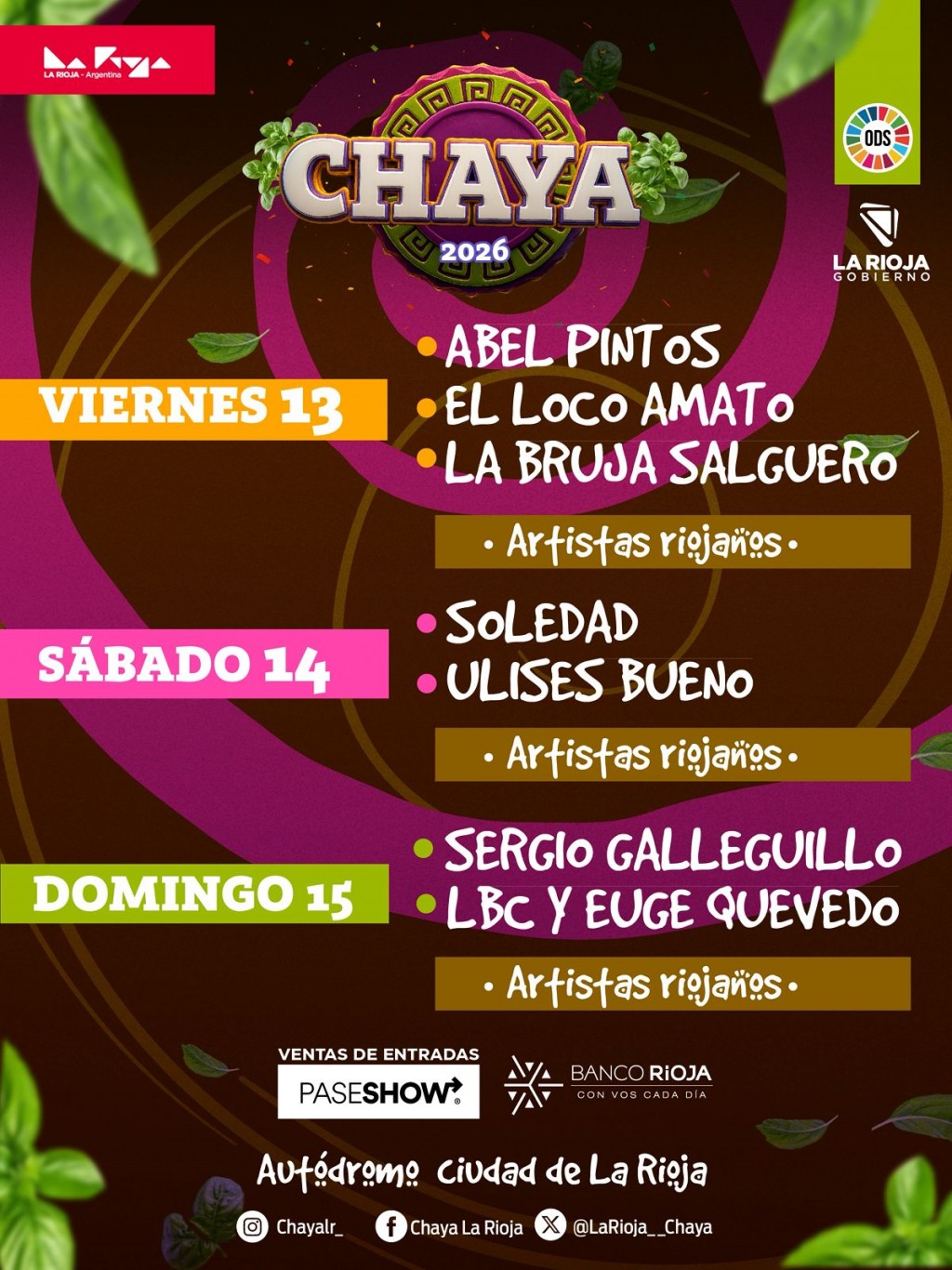 Entradas para la Chaya 2026: modalidades de venta y puntos habilitados