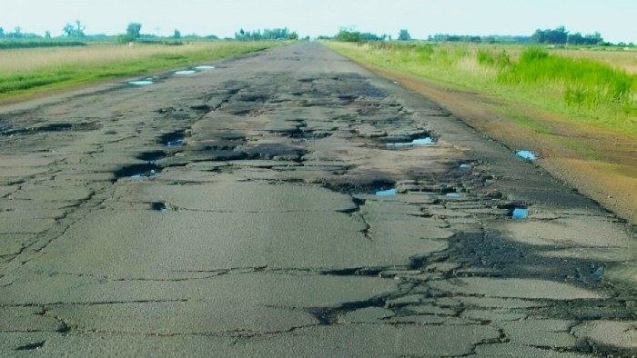 Abandono vial: entre el 65% y el 70% de las rutas nacionales están deterioradas por falta de inversión del Estado