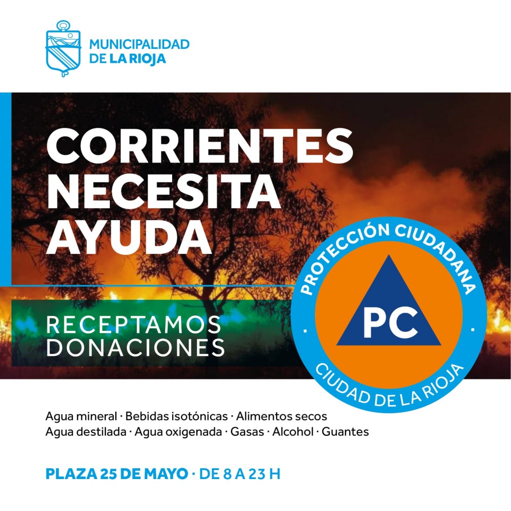 El Municipio inicia campaña solidaria por Corrientes