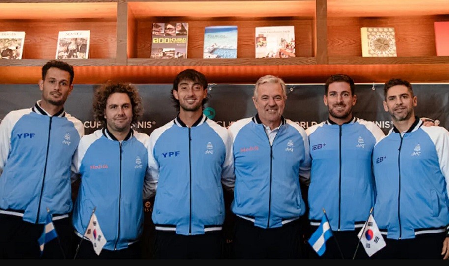 Argentina pone en marcha su ilusión en la Copa Davis ante Corea del Sur