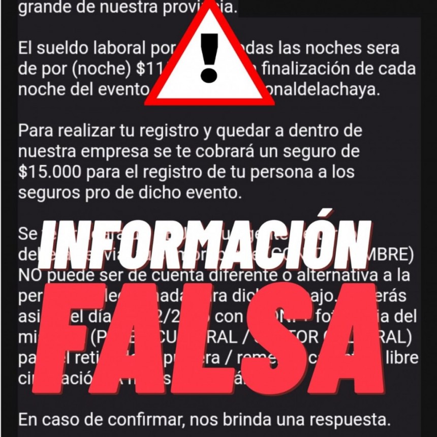 Desmienten promesas laborales para la Chaya 2026