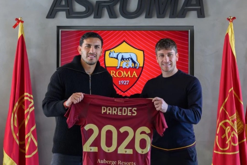 La Roma lo tendrá a Paredes hasta el 2026