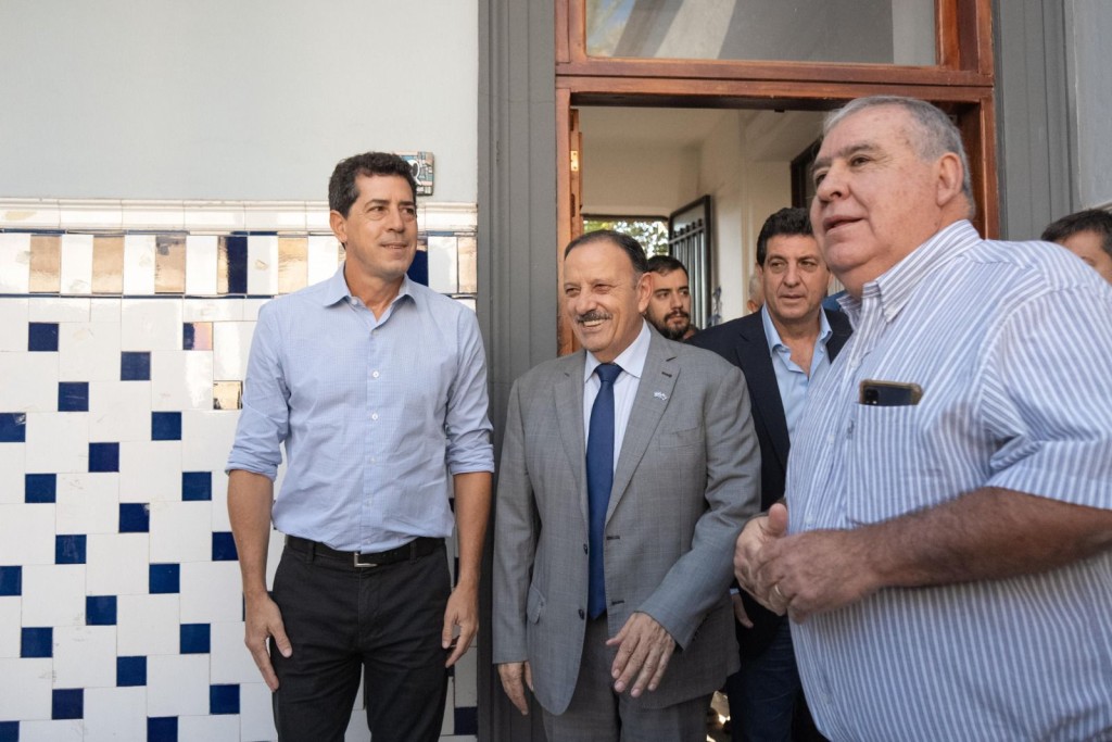 Ricardo Quintela y Eduardo "Wado" de Pedro recorrieron el Espacio de la Memoria y ratificaron el compromiso con el Nunca M&aacute;s