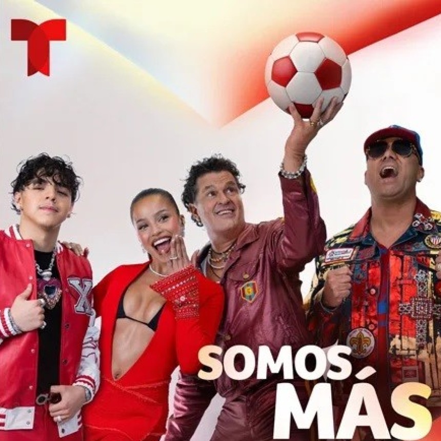 Carlos Vives, Emilia, Wisin y Xavi lanzan &ldquo;Somos M&aacute;s&rdquo;, el himno latino para el Mundial 2026