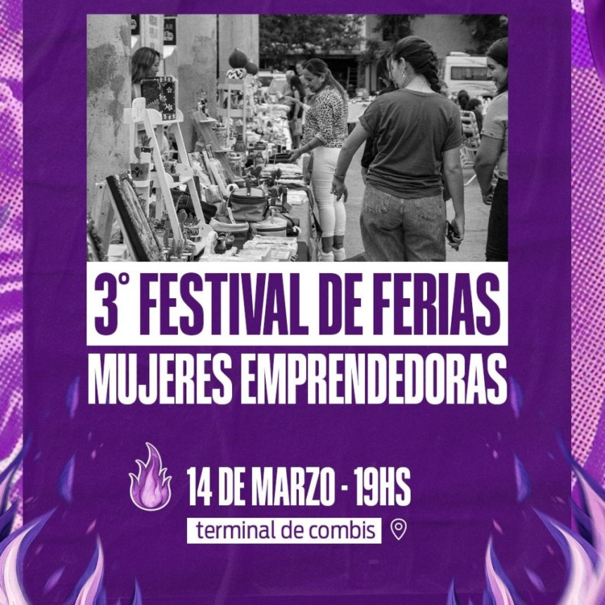 Festival de ferias y charla para visibilizar el trabajo de mujeres emprendedoras