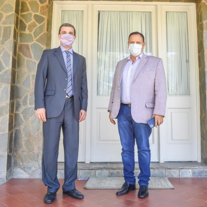 Quintela se reuni&oacute; con el senador Guerra