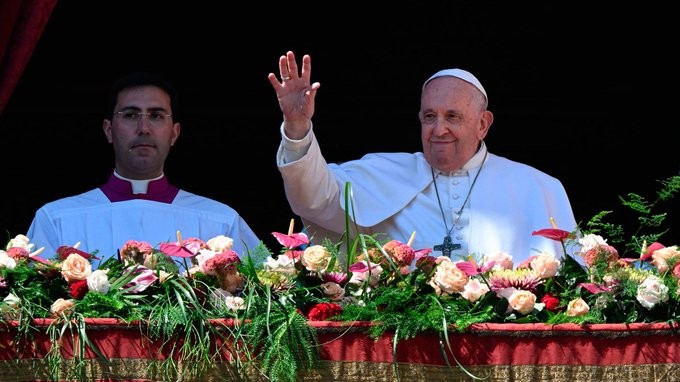 El Papa oró por la paz en Ucrania y pidió que “la luz pascual ilumine al pueblo ruso”