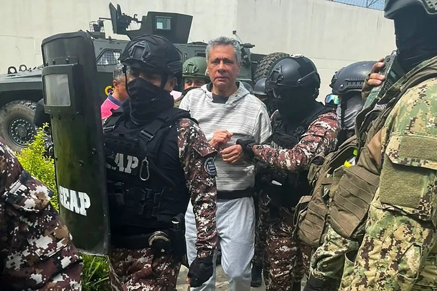 La policía de Ecuador irrumpió en la embajada de México para detener a Jorge Glas