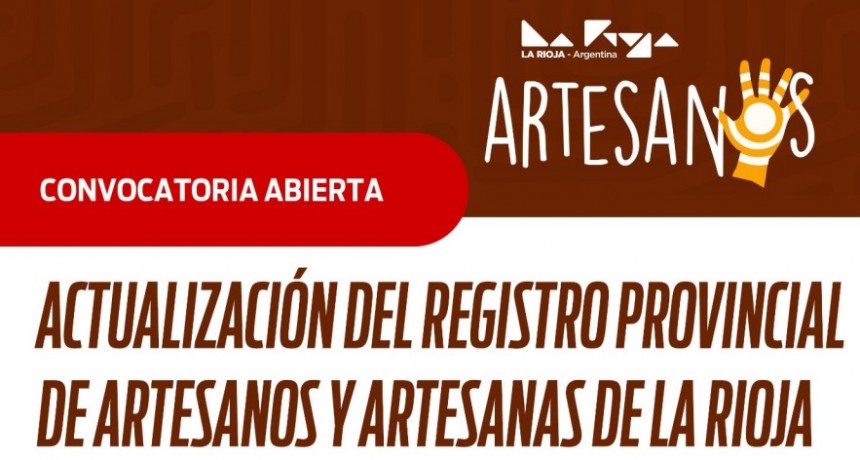 Se realiza la actualización del Registro provincial de artesanos y artesanas de la provincia