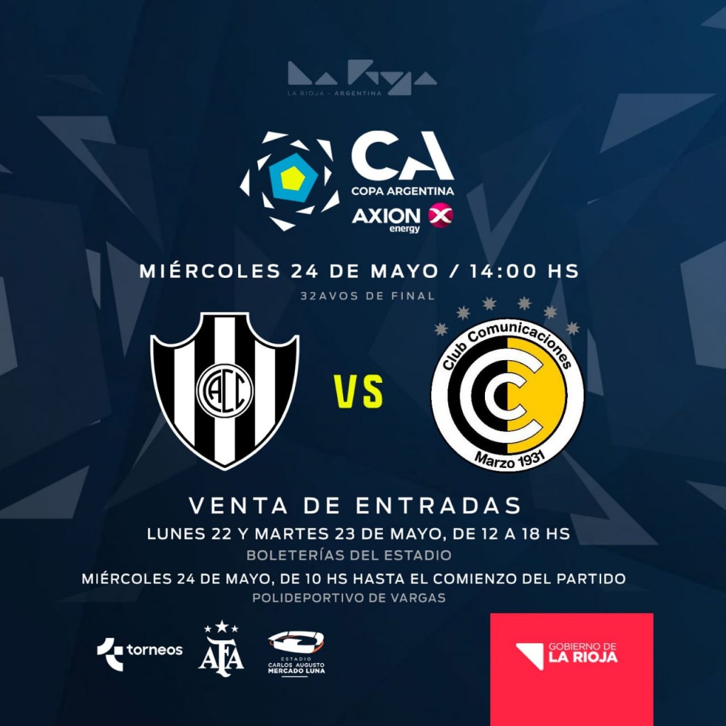 Copa Argentina: Continúa la venta de entradas para el partido Central Córdoba vs. Comunicaciones 