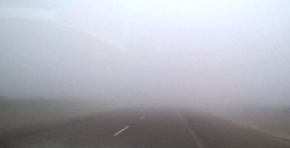 Piden precaución en rutas por bancos de niebla y nubosidad baja