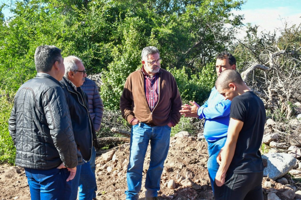 Autoridades provinciales y municipales evaluarón la situación hídrica en Chamical 