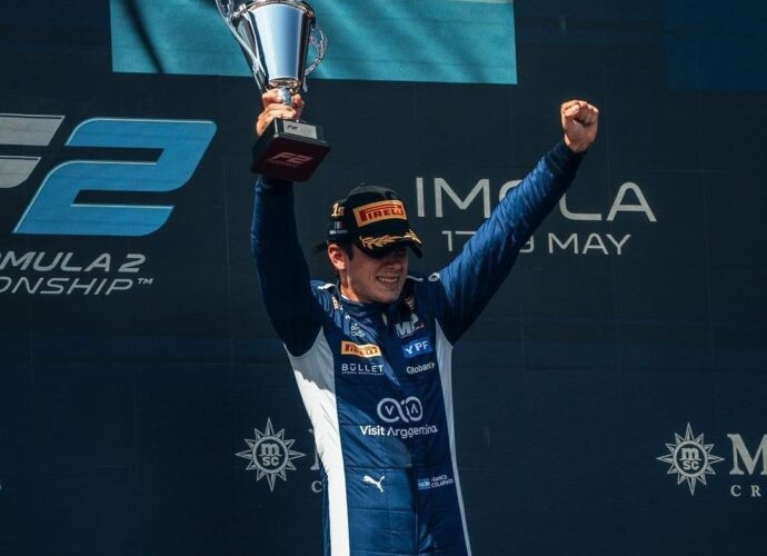Colapinto hizo historia en la Fórmula 2 y logró su primera victoria