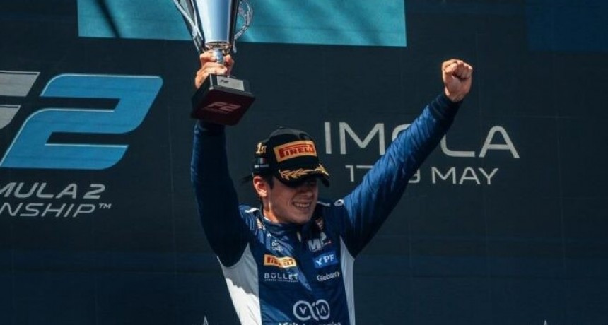 Colapinto hizo historia en la Fórmula 2 y logró su primera victoria