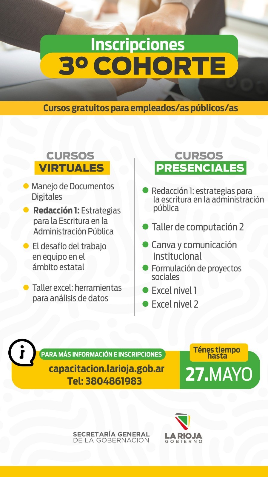 Convocan a empleados p&uacute;blicos a sumarse a nuevos cursos de formaci&oacute;n gratuitos