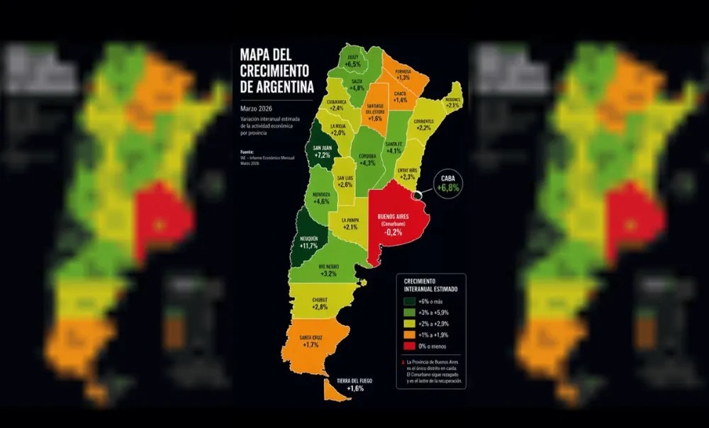 Bochornosa publicaci&oacute;n de Milei con un mapa y datos truchos