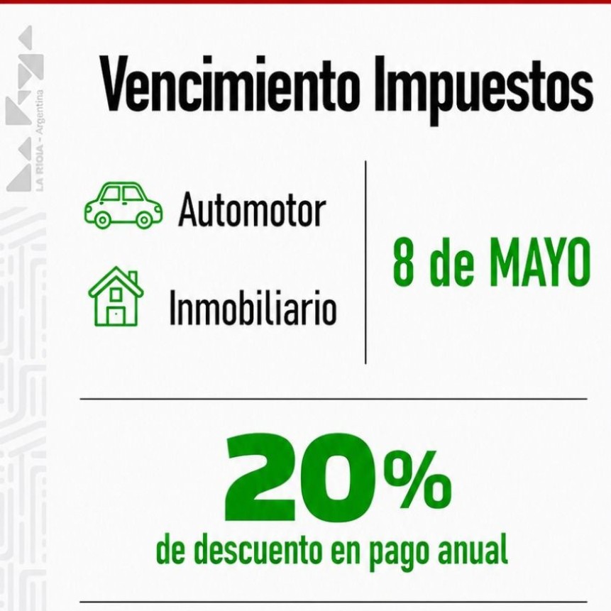 DGIP extiende el plazo para pagar Automotor e Inmobiliario: hay descuento del 20% por pago anual