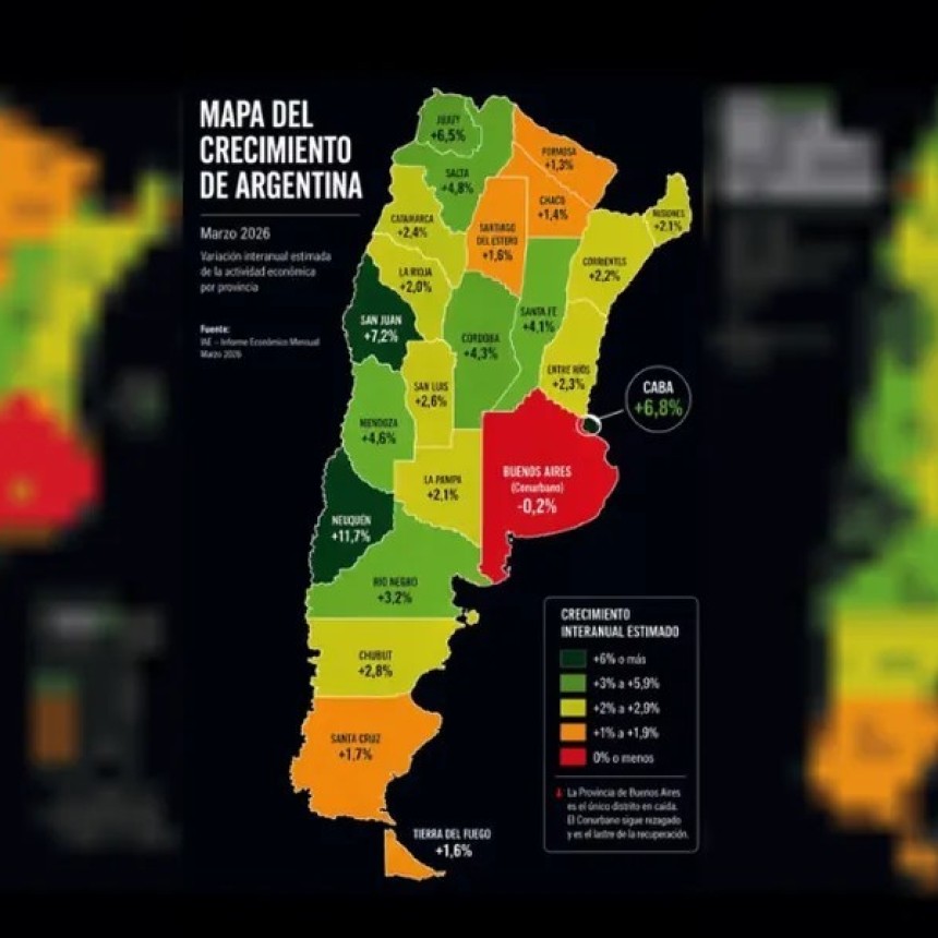 Bochornosa publicaci&oacute;n de Milei con un mapa y datos truchos