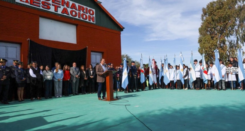 Quintela particip&oacute; de los actos por el aniversario del Dpto. Rosario Vera Pe&ntilde;aloza