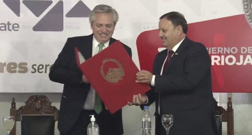 Alberto Fern&aacute;ndez en La Rioja