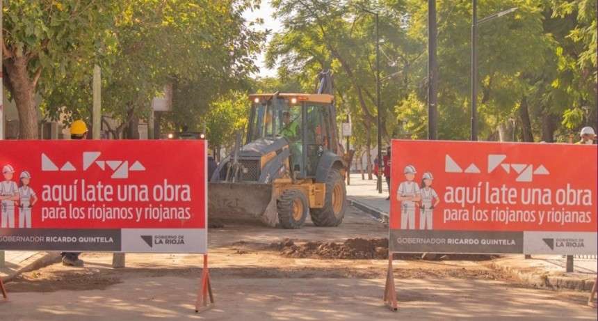 Continúan las obras para la Renovación Urbana del Área Central y Desagües Pluviales de Capital