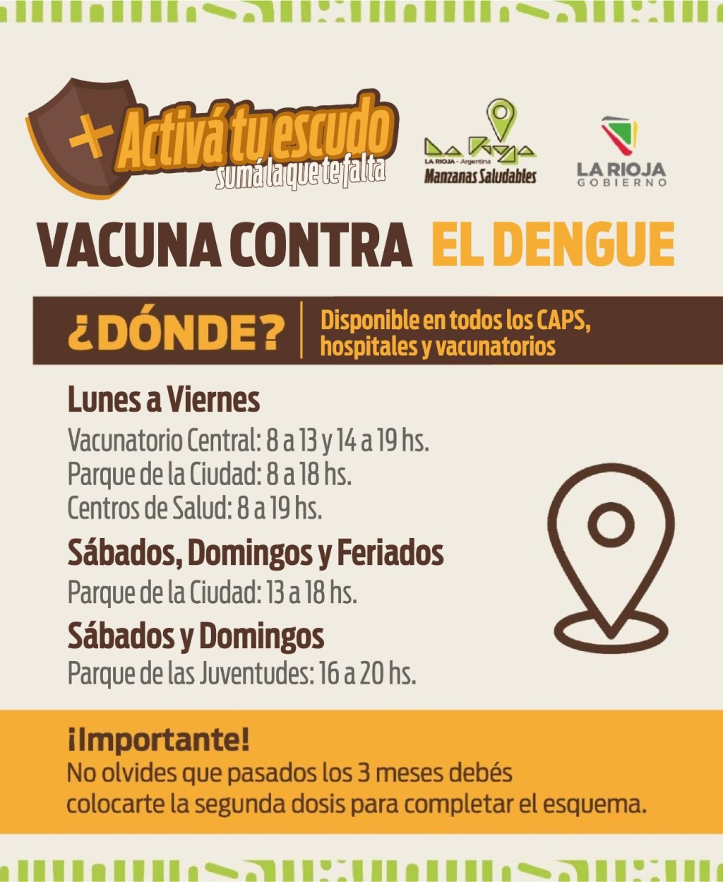 Vacuna contra el dengue: convocan a quienes recibieron la primera dosis a completar el esquema