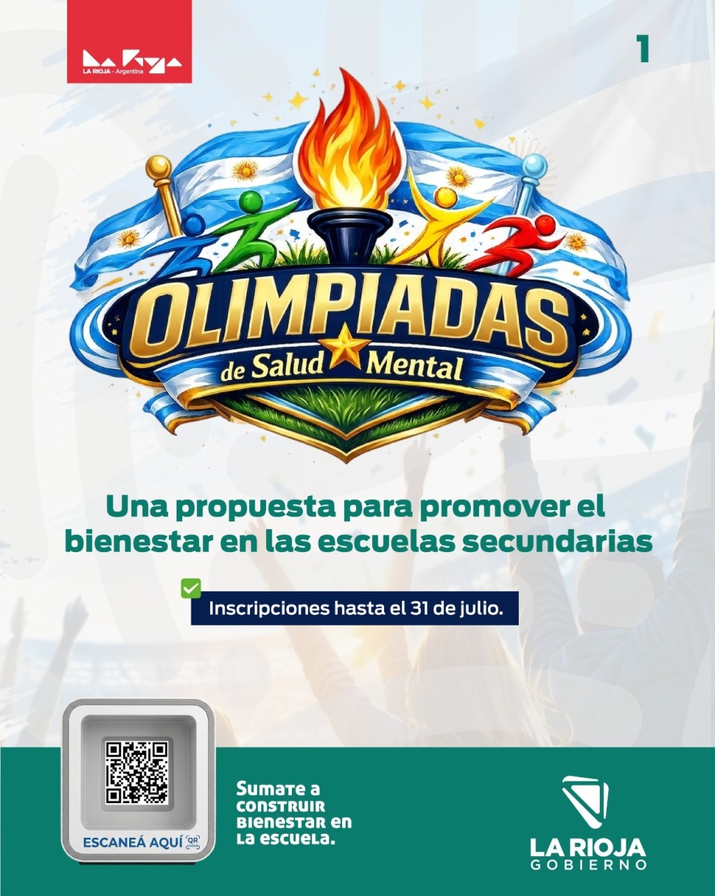 Abren las inscripciones para las Olimpiadas de Salud Mental 2026 destinadas a estudiantes secundarios