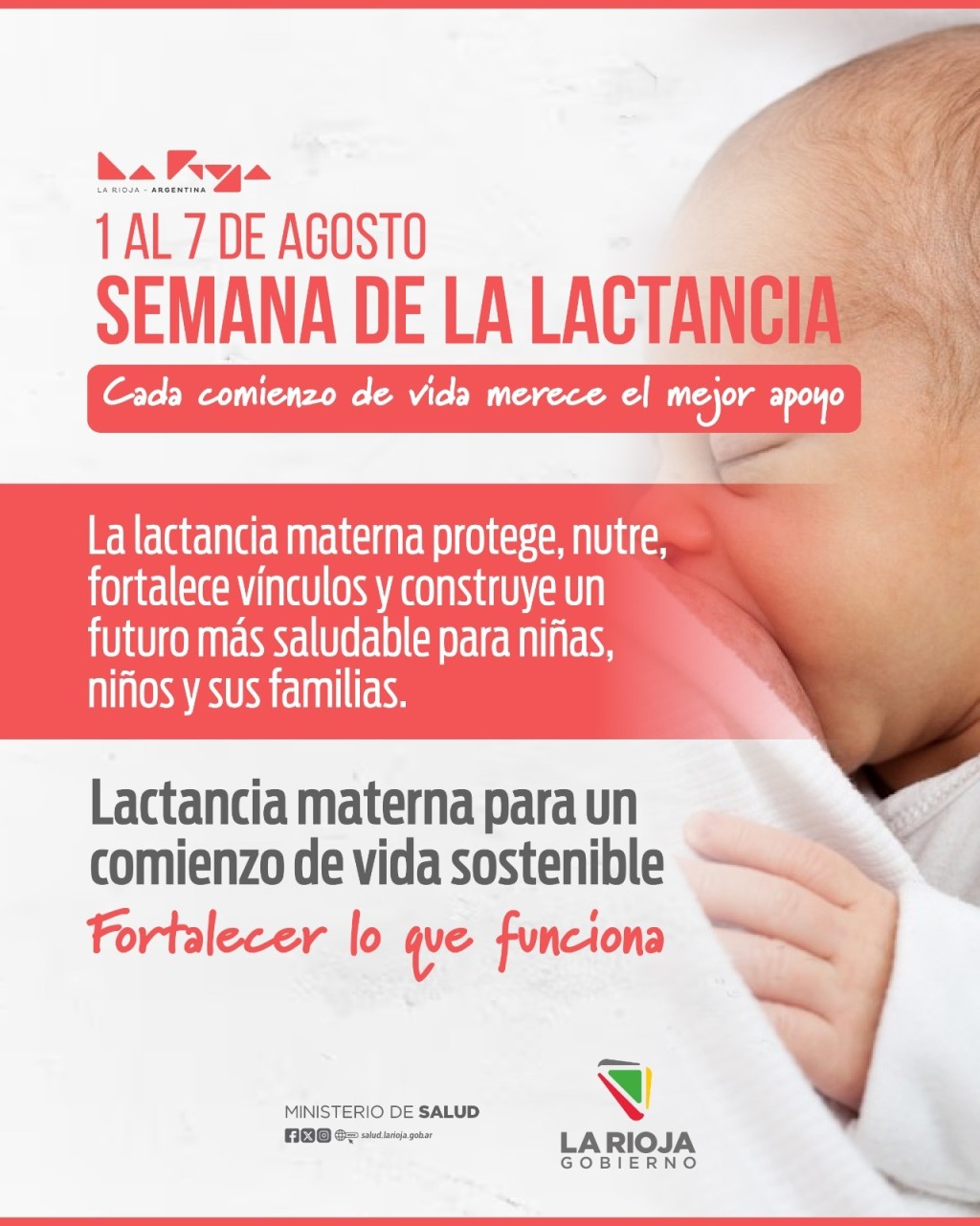 Agosto, un mes para fortalecer la lactancia materna en La Rioja