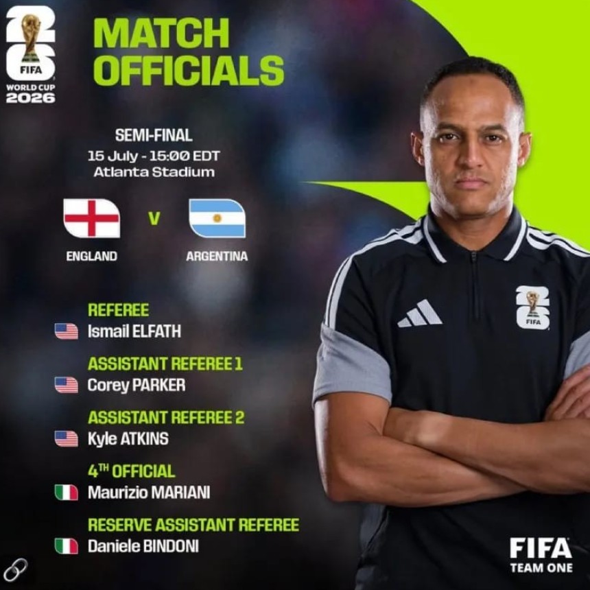 Confirmaron los &aacute;rbitros para Argentina-Inglaterra