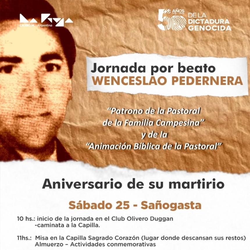 La Rioja homenajear&aacute; a sus beatos a 50 a&ntilde;os de su martirio con una agenda de actividades en toda la provincia