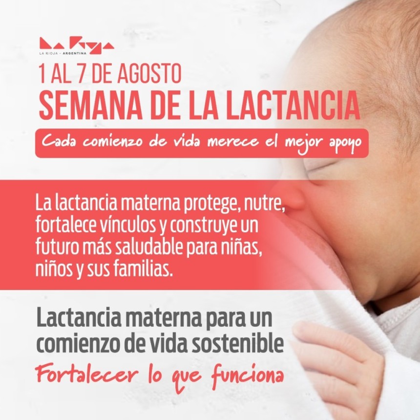 Agosto, un mes para fortalecer la lactancia materna en La Rioja