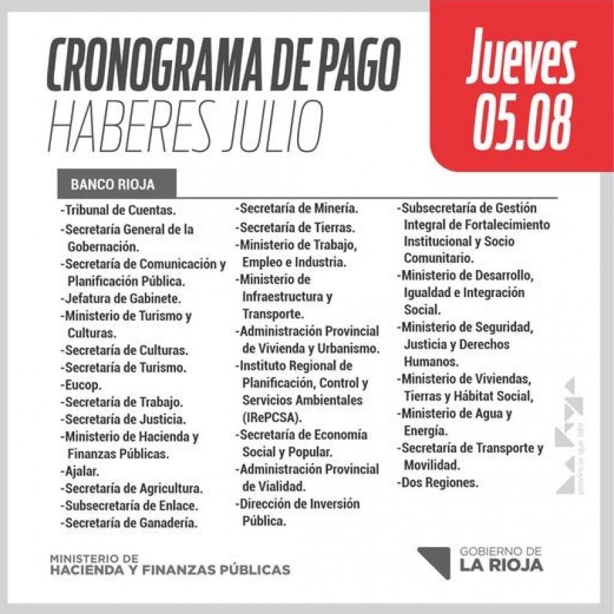 Continúa el pago de sueldos a empleados de la APP