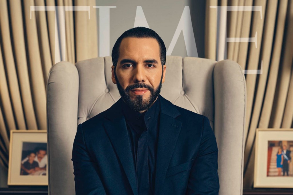  Time eligió a Nayib Bukele para su portada de este mes 