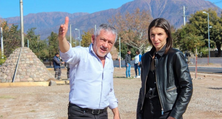 Armando Molina supervisó obra en Roque A. Luna y Santa Fé