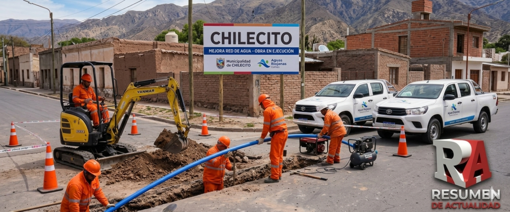 Ampl&iacute;an red de agua en Chilecito