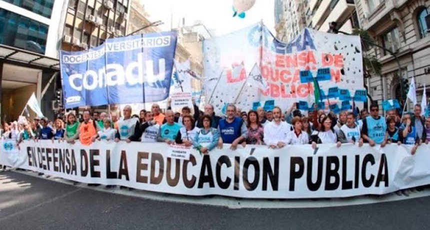 Paro universitario confirmado: el mi&eacute;rcoles 12 no habr&aacute; clases en las universidades p&uacute;blicas