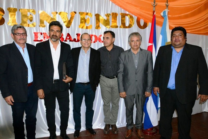 Visita del Embajador de Cuba: Bosetti acompañó al diplomático en Chamical