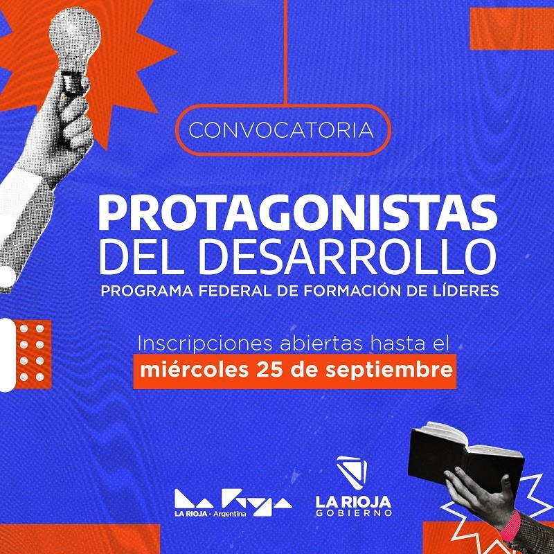 Se lanza “Protagonistas del Desarrollo”, Programa Federal de Formación de Líderes para jovenes de la provincia