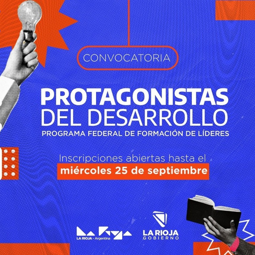 Se lanza “Protagonistas del Desarrollo”, Programa Federal de Formación de Líderes para jovenes de la provincia