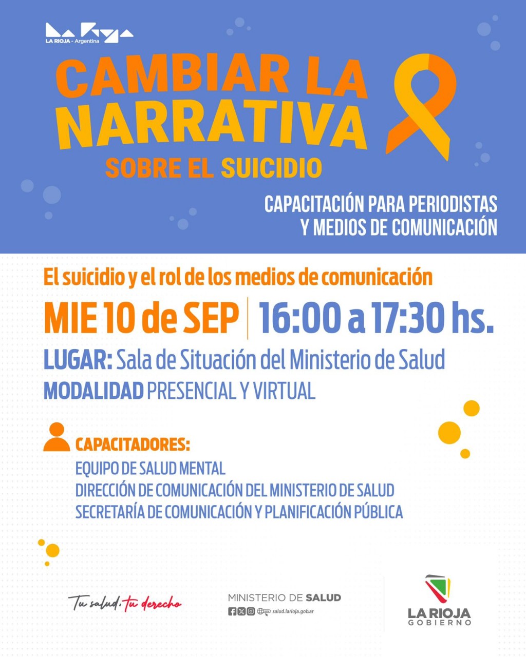  Invitan a una capacitación para periodistas sobre el abordaje responsable del suicidio