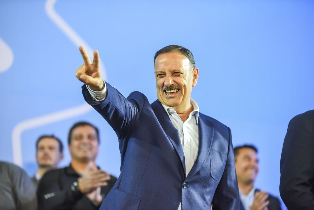 Quintela y varios gobernadores celebraron la victoria de Fuerza Patria