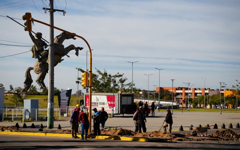 Municipio realiz&oacute; mejoras en la intersecci&oacute;n de Ej&eacute;rcito Argentino y Matat&iacute;n De la Fuente