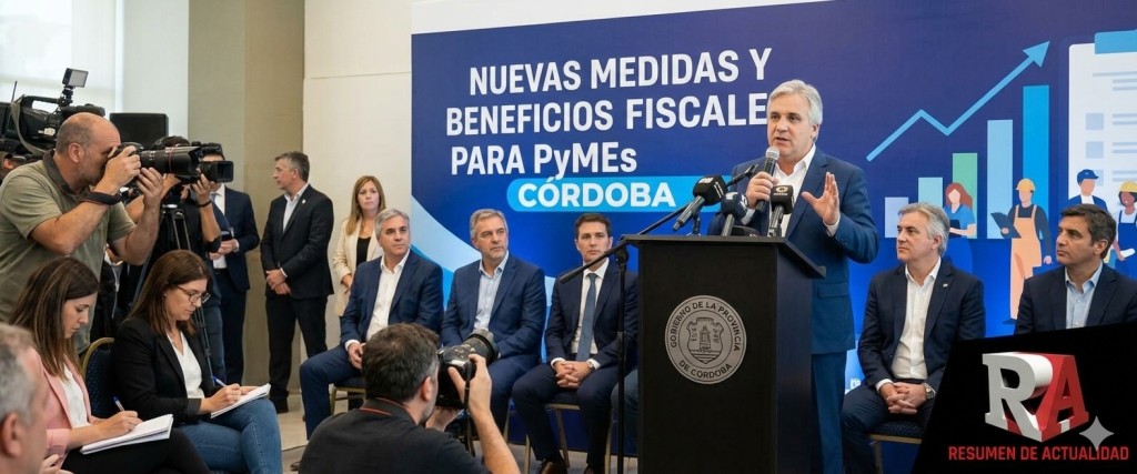 Llaryora reduce ingresos brutos a pymes de C&oacute;rdoba