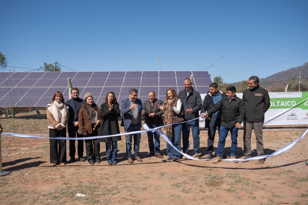 Quintela inaugur&oacute; un parque solar en Olta