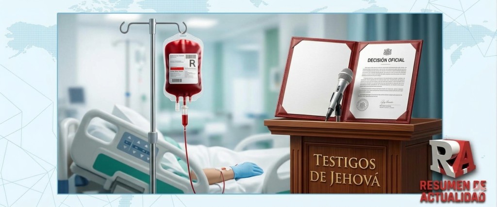 Los Testigos de Jehov&aacute; modificaron su postura respecto a las transfusiones de sangre