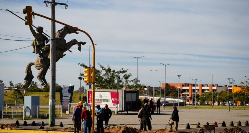 Municipio realiz&oacute; mejoras en la intersecci&oacute;n de Ej&eacute;rcito Argentino y Matat&iacute;n De la Fuente